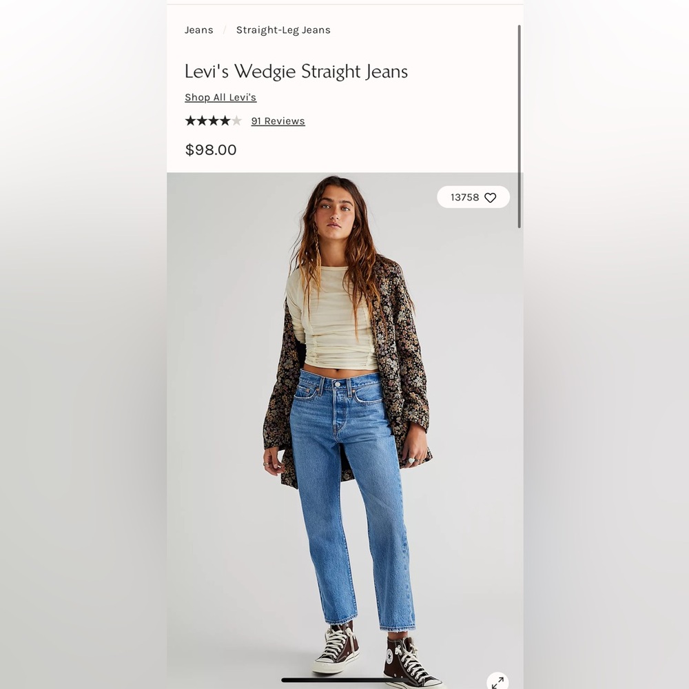 Levi’s Wedgie Straight Jeans